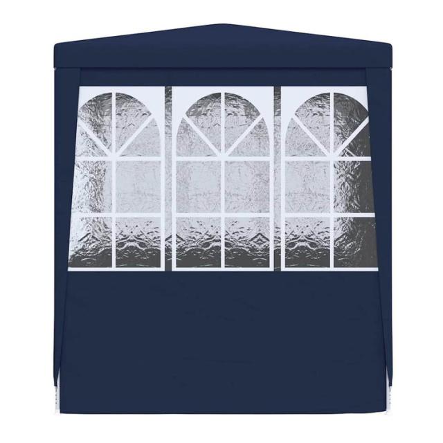 vidaXL プロ仕様 パーティーテント 側壁付き 2.5×2.5m ブルー 90g/m[2] 芝 ガーデン アウトドアリビング アウトドアストラクチャー キャノピー ガゼボ(代引不可)【送料無料】