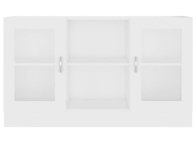 vidaXL ガラスキャビネット ホワイト 120×30.5×70cm エンジニアリングウッド 家具 キャビネット 収納 サイドボード(代引不可)【送料無料】_5
