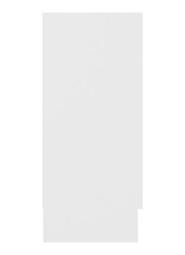 vidaXL ガラスキャビネット ホワイト 120×30.5×70cm エンジニアリングウッド 家具 キャビネット 収納 サイドボード(代引不可)【送料無料】_6