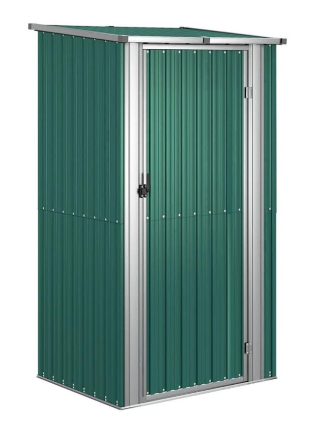 vidaXL ガーデン納屋 118.5×97×209.5cm 亜鉛メッキ鋼製 グリーン 芝 ガーデン アウトドアリビング アウトドアストラクチャー 日除け ガレージ カーポート(代引不可)【送料無料】_1