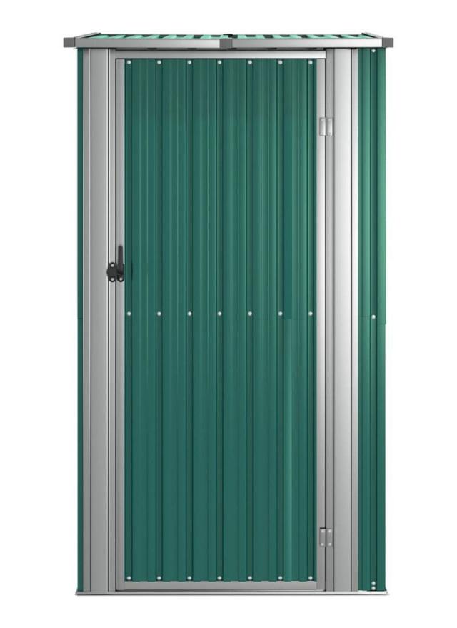 vidaXL ガーデン納屋 118.5×97×209.5cm 亜鉛メッキ鋼製 グリーン 芝 ガーデン アウトドアリビング アウトドアストラクチャー 日除け ガレージ カーポート(代引不可)【送料無料】_3