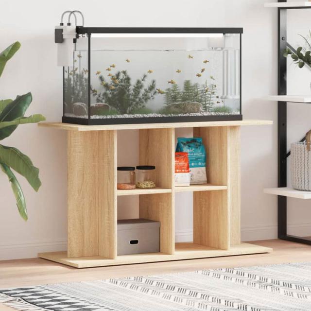vidaXL 水槽スタンド ソノマオーク 100×40×60cm エンジニアードウッド 動物 ペット用品 ペット用品 魚用品 Aquarium Stands(代引不可)【送料無料】