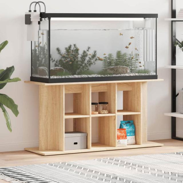 vidaXL 水槽スタンド ソノマオーク 120×40×60cm エンジニアードウッド 動物 ペット用品 ペット用品 魚用品 Aquarium Stands(代引不可)【送料無料】