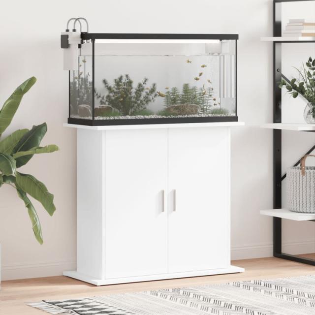 vidaXL 水槽スタンド ホワイト 81×36×73cm エンジニアードウッド 動物 ペット用品 ペット用品 魚用品 Aquarium Stands(代引不可)【送料無料】