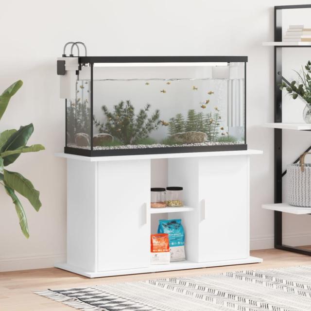 vidaXL 水槽スタンド ホワイト 101×41×58cm エンジニアードウッド 動物 ペット用品 ペット用品 魚用品 Aquarium Stands(代引不可)【送料無料】
