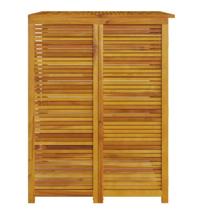 vidaXL シングルゴミ箱 シェッド 70×89×117cm 無垢材アカシア 家事用品 廃棄物処理用品 ごみ箱 廃棄物コンテナ用囲い(代引不可)【送料無料】_3
