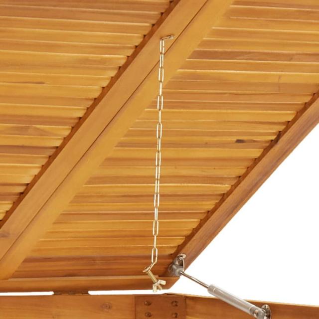vidaXL シングルゴミ箱 シェッド 70×89×117cm 無垢材アカシア 家事用品 廃棄物処理用品 ごみ箱 廃棄物コンテナ用囲い(代引不可)【送料無料】_6