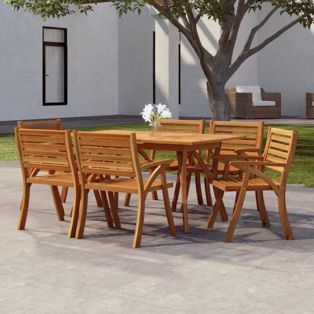 vidaXL ガーデンテーブル 150×90×75cm アカシア無垢材 家具 アウトドア家具 アウトドアテーブル(代引不可)【送料無料】