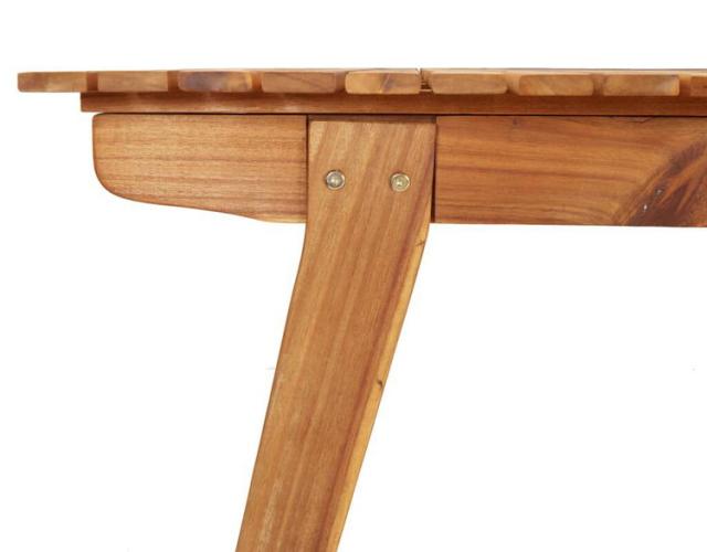 vidaXL ガーデンテーブル 150×90×75cm アカシア無垢材 家具 アウトドア家具 アウトドアテーブル(代引不可)【送料無料】_3
