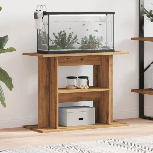 vidaXL 水槽スタンド アーティザンオーク 80×35×60cm エンジニアードウッド 動物 ペット用品 ペット用品 魚用品 Aquarium Stands(代引不可)【送料無料】