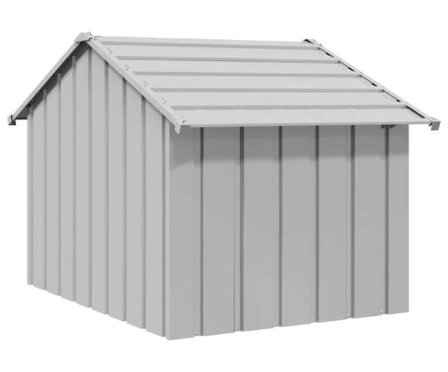 vidaXL 屋根付き犬小屋 83×130×85cm 亜鉛メッキ鋼 動物 ペット用品 ペット用品 犬用品 ドッグハウス(代引不可)【送料無料】_3