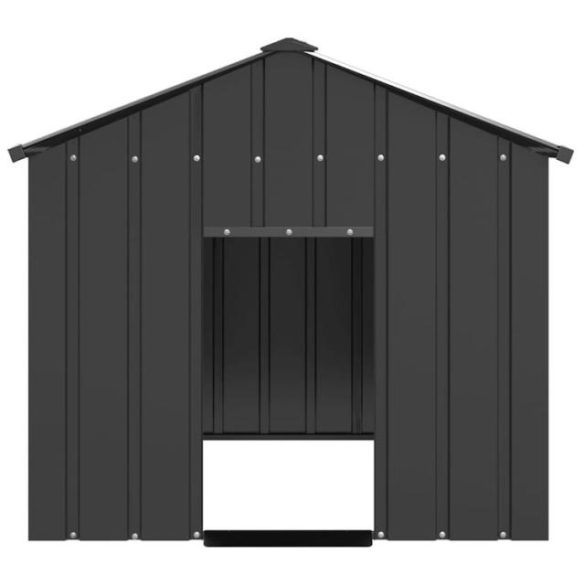 vidaXL 屋根付き犬小屋 113×153×101cm 亜鉛メッキ鋼 動物 ペット用品 ペット用品 犬用品 ドッグハウス(代引不可)【送料無料】_2