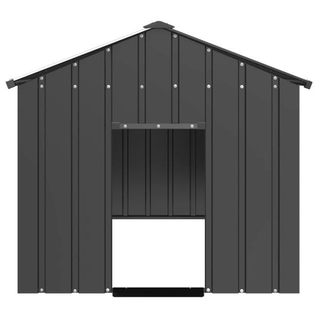 vidaXL 屋根付き犬小屋 114×202×101cm 亜鉛メッキ鋼 動物 ペット用品 ペット用品 犬用品 ドッグハウス(代引不可)【送料無料】_2