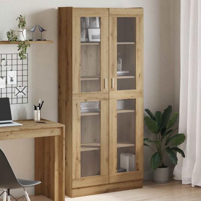 vidaXL ハイボード アーティザンオーク 82.5×30.5×185cm エンジニアードウッド 家具 棚 本棚 オープンラック(代引不可)【送料無料】