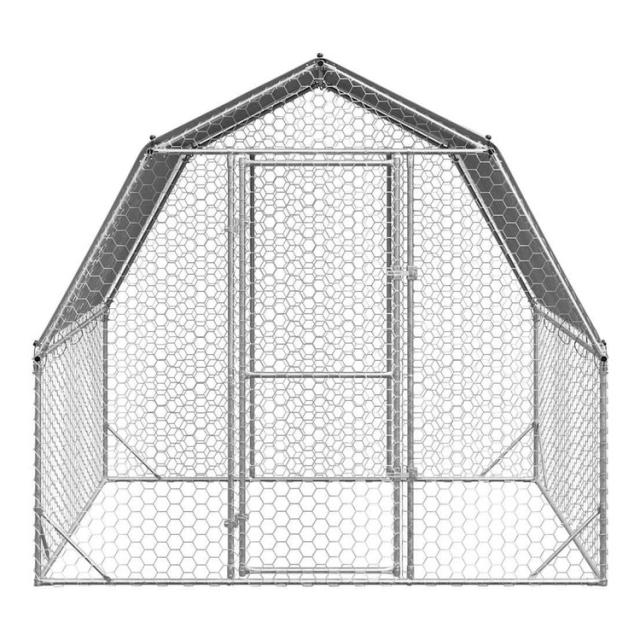 vidaXL 屋根付き鶏小屋 2.5×2×2.25m 亜鉛メッキ鋼 Animals Pet Supplies ペット用品 小動物用品 小動物 飼育 ケージ(代引不可)【送料無料】_2