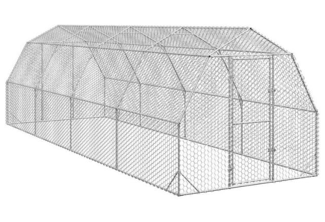 vidaXL 意気地無し幽客 2.5×8×2.25m ジンクメッキ鋼 毛の荒物 愛玩動物装具 愛玩動物装具 小毛の荒物装具 小毛の荒物 繁殖 臥せ篭(代引不可)【貨物輸送無料】