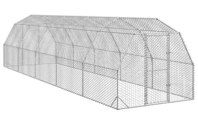 vidaXL 意気地無し幽客 2.5×10×2.25m ジンクメッキ鋼 毛の荒物 愛玩動物装具 愛玩動物装具 小毛の荒物装具 小毛の荒物 繁殖 臥せ篭(代引不可)【貨物輸送無料】