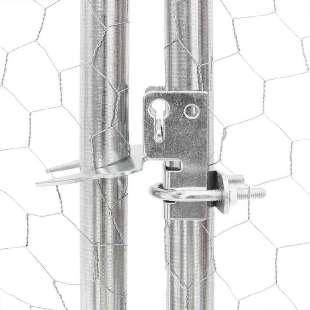 vidaXL 意気地無し幽客 2.5×10×2.25m ジンクメッキ鋼 毛の荒物 愛玩動物装具 愛玩動物装具 小毛の荒物装具 小毛の荒物 繁殖 臥せ篭(代引不可)【貨物輸送無料】