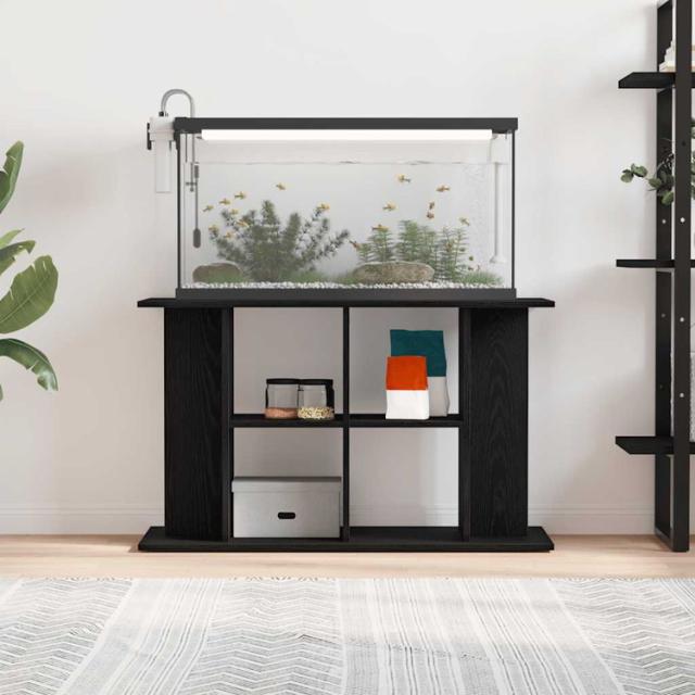 vidaXL 水槽スタンド ブラックオーク 100×40×60cm エンジニアードウッド 動物 ペット用品 ペット用品 魚用品 Aquarium Stands(代引不可)【送料無料】_1