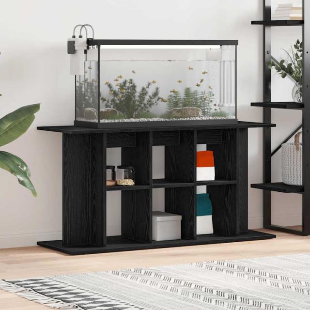 vidaXL 水槽スタンド ブラックオーク 120×40×60cm エンジニアードウッド 動物 ペット用品 ペット用品 魚用品 Aquarium Stands(代引不可)【送料無料】