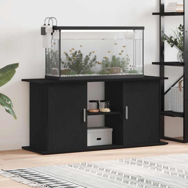 vidaXL 水槽スタンド ブラックオーク 121×41×58cm エンジニアードウッド 動物 ペット用品 ペット用品 魚用品 Aquarium Stands(代引不可)【送料無料】