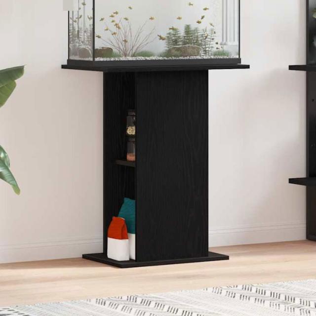 vidaXL 水槽スタンド ブラックオーク 60,5×36×72,5cm エンジニアードウッド 動物 ペット用品 ペット用品 魚用品 Aquarium Stands(代引不可)【送料無料】
