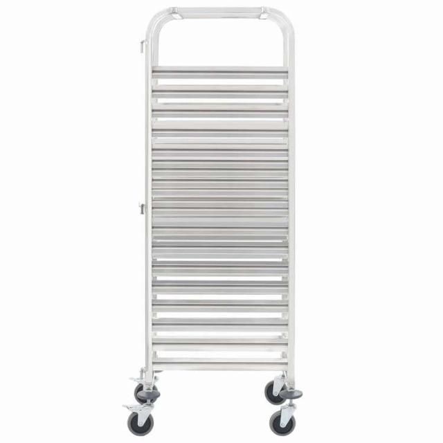 vidaXL トレイ16枚用 キッチントロリー 38x55x163cm ステンレススチール製 家具 トローリー キッチン・ダイニング トローリー【送料無料】_1