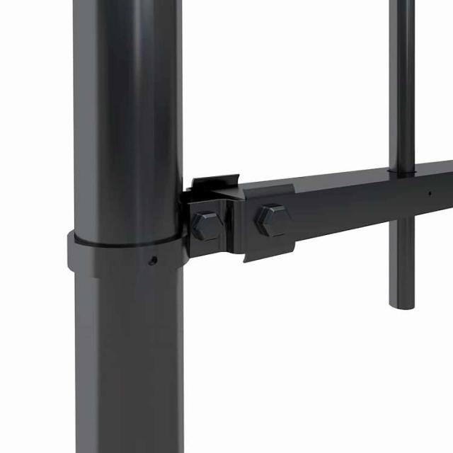 vidaXL ガーデンフェンス スピアトップ スチール 181x120 cm ブラック ハードウェア フェンス&バリア フェンスパネル【送料無料】_2