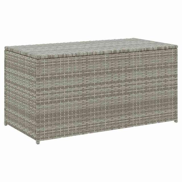 vidaXL ガーデン収納ボックス ポリラタン製 100x50x50 cm グレー 家具 アウトドア家具 屋外収納ボックス【送料無料】