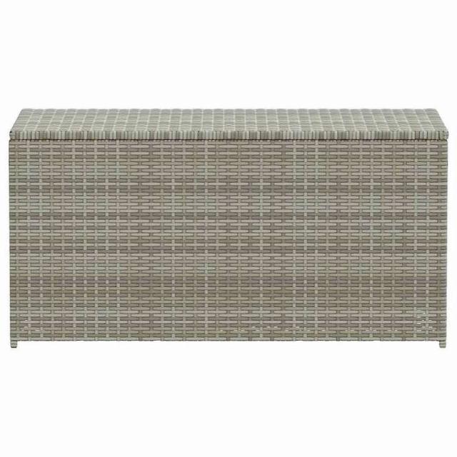 vidaXL ガーデン収納ボックス ポリラタン製 100x50x50 cm グレー 家具 アウトドア家具 屋外収納ボックス【送料無料】_3