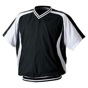 ZETT（ゼット） BOV300H 半袖Vネックジャンパー 1911 ブラック×ホワイト M【送料無料】