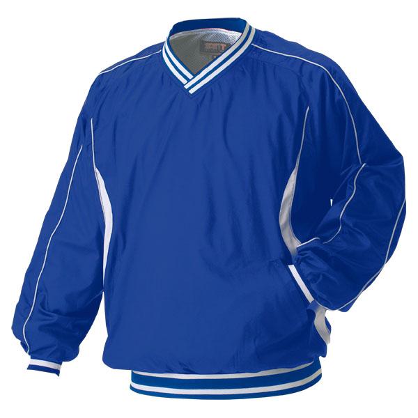 ZETT（ゼット） 長袖Vネックジャンパー（高校野球ルール対応品） BOV300 カラー：ロイヤルブルー×ホワイト（2511） サイズ：S【送料無料】