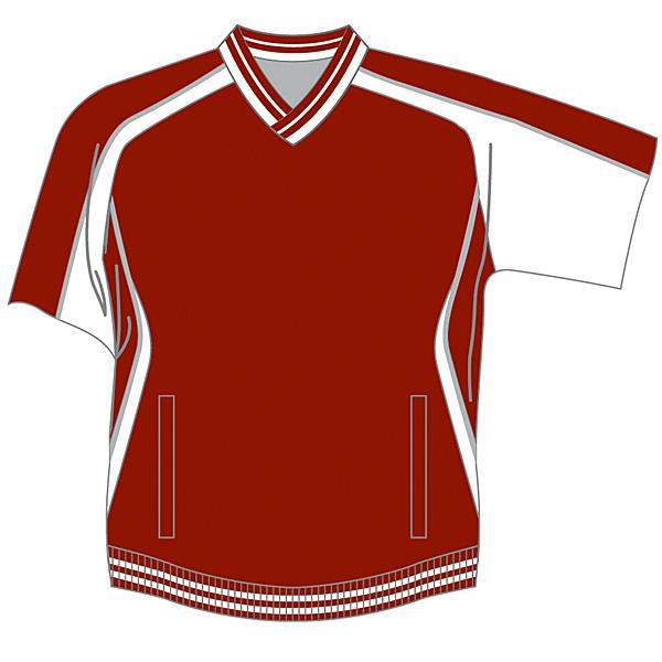 ZETT（ゼット） 半袖Vネックジャンパー BOV300H カラー：エンジ×ホワイト（6811） サイズ：S【送料無料】