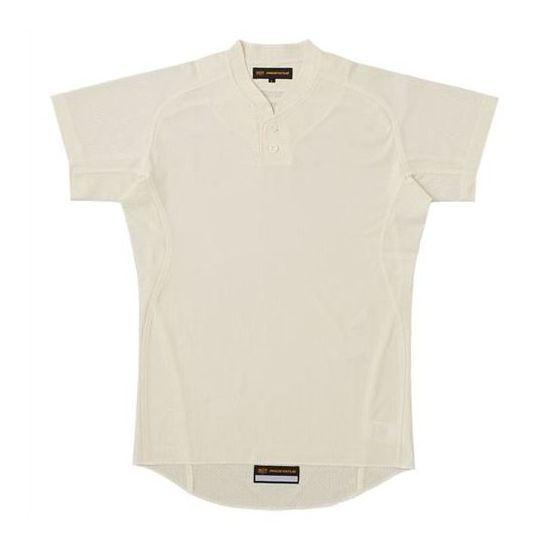 ZETT(ゼット) PROSTATUS 立衿ユニフォームシャツ(プルオーバースタイル) アイボリー BU515PST 3100 サイズ:2XO 野球&ソフト【送料無料】