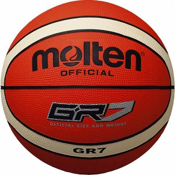 モルテン(Molten) ゴムバスケットボール7号球 GR7(オレンジ×アイボリー