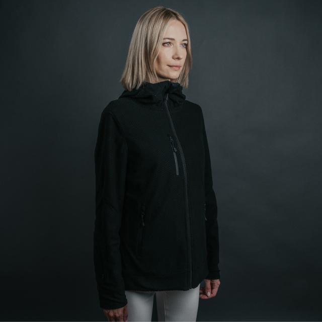GRAPHENE-X グラフェンX Reversible Hoodie（Womens） レディース アウター パーカー リバーシブル フーディー オールシーズン 日常 毎日 通勤 アウトドア スポーツ ウォーキング 黒 ブラック 大きいサイズ 防寒 断熱