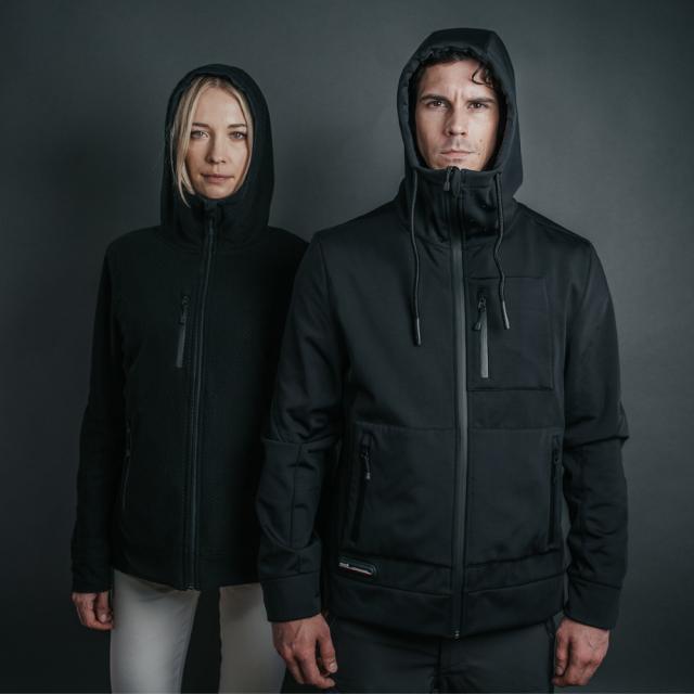 GRAPHENE-X グラフェンX Reversible Hoodie（Womens） レディース アウター パーカー リバーシブル フーディー オールシーズン 日常 毎日 通勤 アウトドア スポーツ ウォーキング 黒 ブラック 大きいサイズ 防寒 断熱