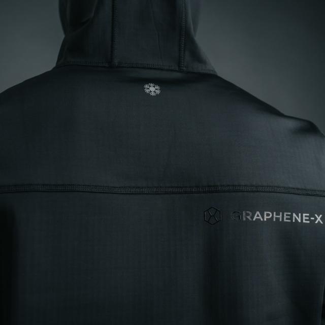GRAPHENE-X グラフェンX Reversible Hoodie（Womens） レディース アウター パーカー リバーシブル フーディー オールシーズン 日常 毎日 通勤 アウトドア スポーツ ウォーキング 黒 ブラック 大きいサイズ 防寒 断熱