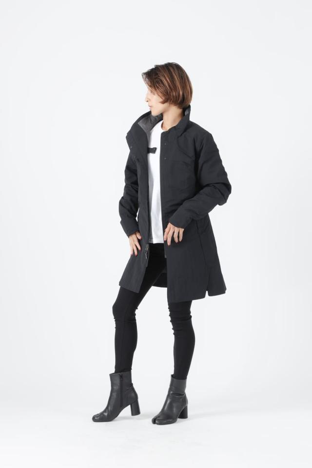 OROS JAPAN オロス Orion City Coat オリオンシティコート レディース アウター ジャケット コート ウェア 防寒着 日常 普段使い 通勤 ビジネス 旅行 シンプル 防寒 暖かい 撥水 ポケット 収納 薄手 軽量 冬 黒 ブラック_1