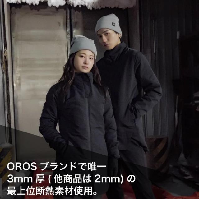 OROS JAPAN オロス Orion City Coat オリオンシティコート レディース アウター ジャケット コート ウェア 防寒着 日常 普段使い 通勤 ビジネス 旅行 シンプル 防寒 暖かい 撥水 ポケット 収納 薄手 軽量 冬 黒 ブラック_7