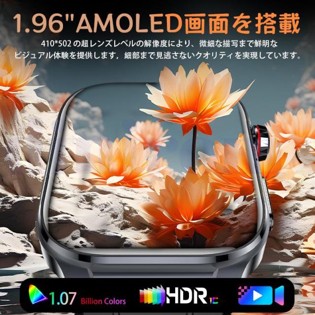 即日発送 スマートウォッチ 血糖値 血圧測定 心拍数 血中酸素濃度 HRV分析 BMI 睡眠管理 月経周期トラッキング 呼吸訓練 ストレス監視 通話機能 天気予報 座り過ぎ通知 音楽/カメラ制御 活動量計 歩数計 LINE/Gmail/着信通知 父の日 母の日 誕生日 プレゼント_2
