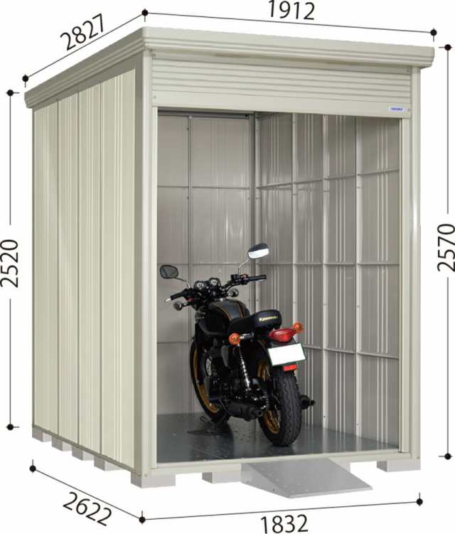 物置 屋外 タクボ ＢＳ−１８２６ バイクシャッターマン 一般型/標準