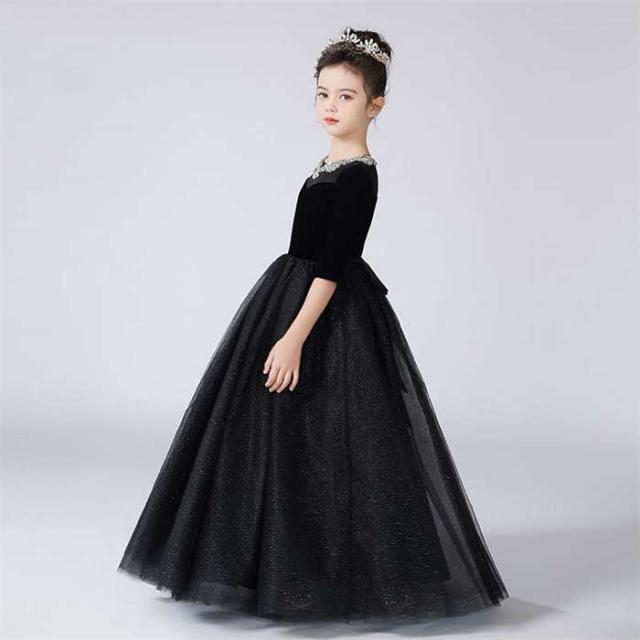 子供ドレス 発表会 ドレス ロングドレス こどもドレス 結婚式 ワンピース フォーマル フラワーガール キッズドレス 子供ワンピース_2