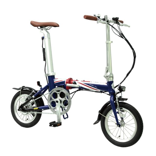 電動折りたたみ自転車 電動アシスト自転車 14インチ ミニベロ アルミ 軽量 シートポスト兼用バッテリー ユニオンジャック ジェイドグリーン_10