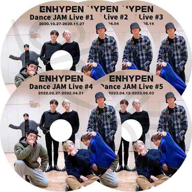 K-POP DVD ENHYPEN DANCE JAM LIVE 5枚SET 2020.10.27-2023.05.03 日本