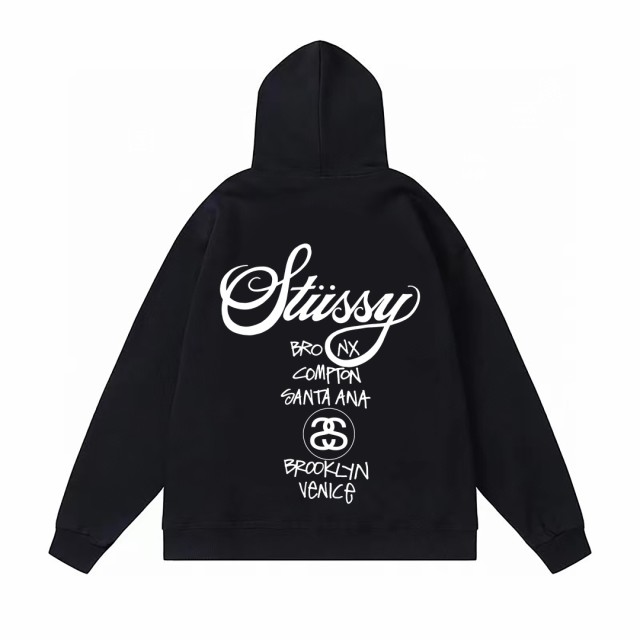 新品 ステューシー STUSSY プリント ファッション パーカープル