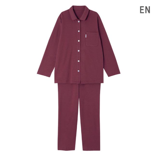 30％OFF ワコール wacoal レディース 睡眠科学 綿100% 長袖パジャマ あったか 10分袖 10分丈 上下セット 天綿 超長綿 (M・Lサイズ) YDW446 の通販は