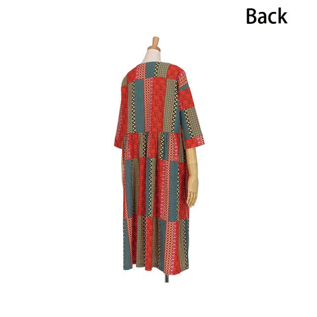 15％OFF ワコール wacaol マタノアツコ ATSUKO MATANO 俣野温子 ワンピース ラウンドネック パジャマトップス ルームウェア 7分袖 M・Lサイズ HTT232_1