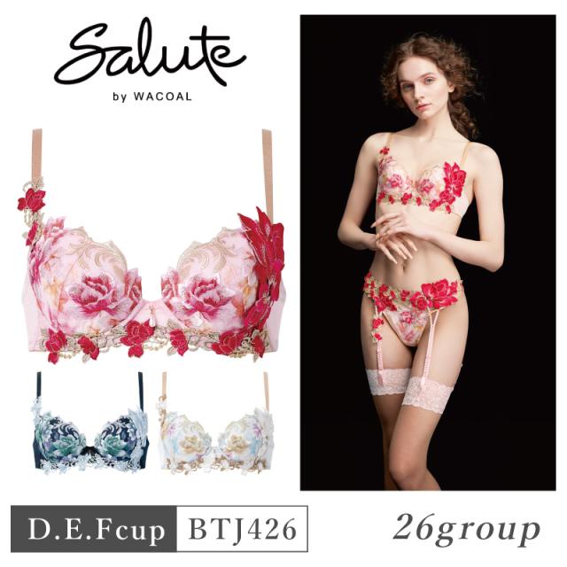 25%OFF ワコール Wacoal サルート salute 26グループ 26G P-UPブラ プッシュアップブラ 3/4カップブラジャー 下着 単品 レディース 女性 D・E・Fカップ BTJ426 glm