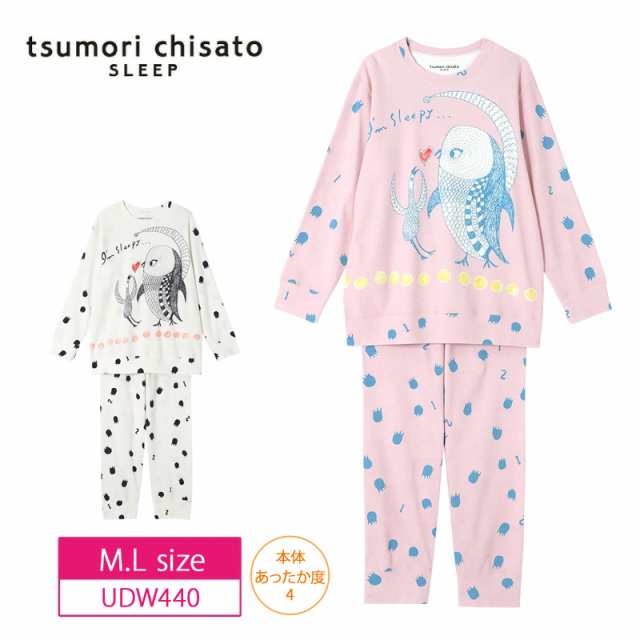 フリースワコール tsumori chisato sleep パジャマ ペンギン ピンク